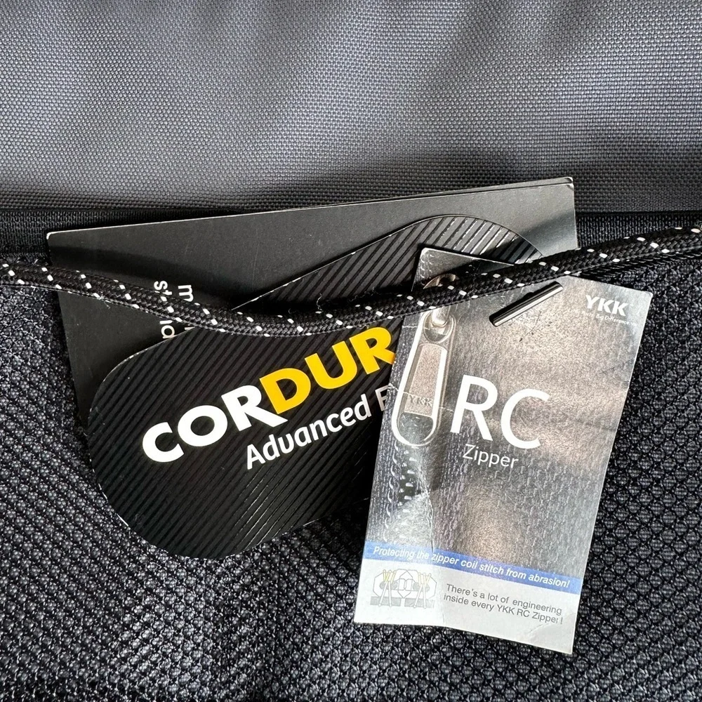 NWT Cordura Advanced Fabric Accessory Utility Pouch Dark Grey and Black